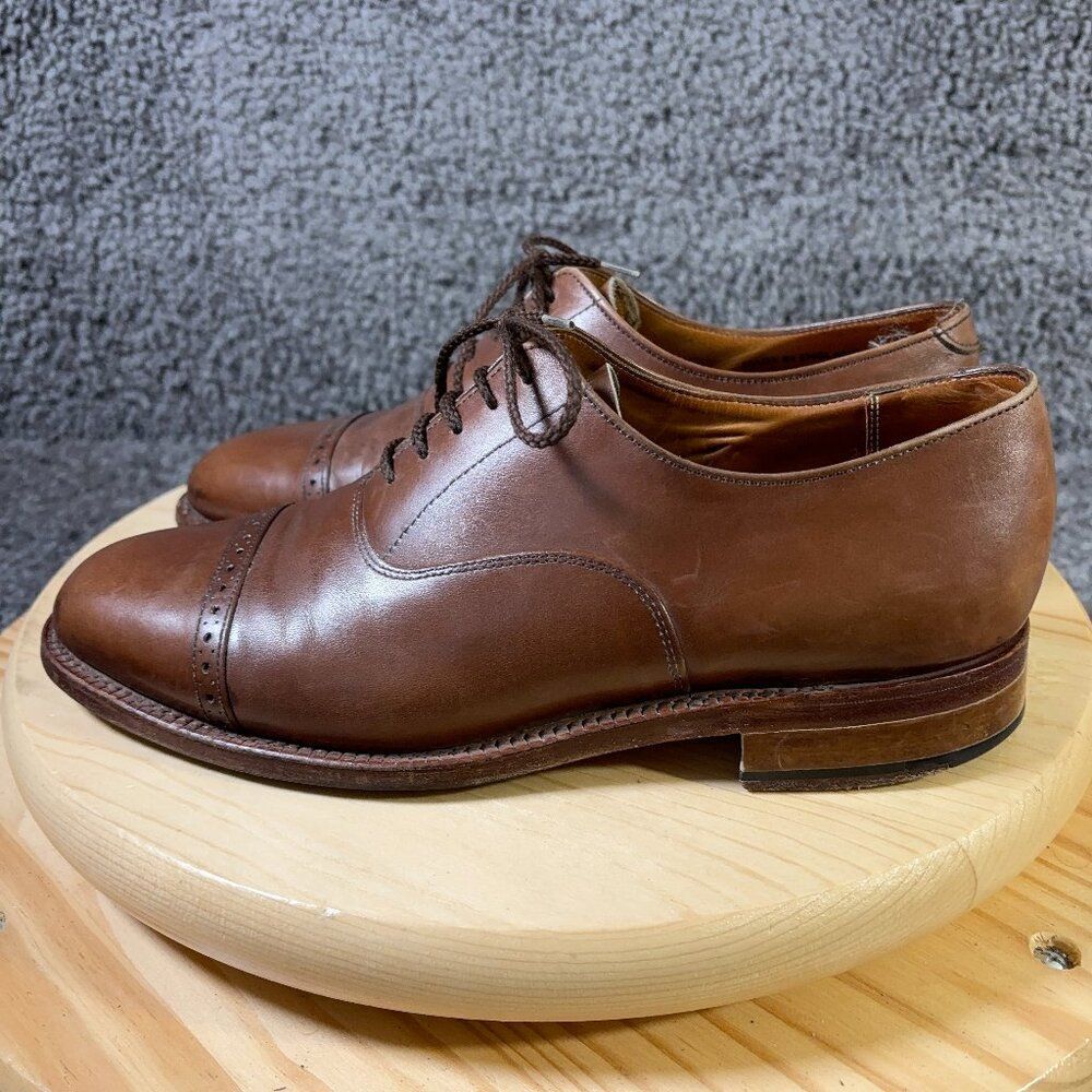 Steed Ambassador Collection Cap Toe Oxford Shoes Mens 9 Leather Made in England